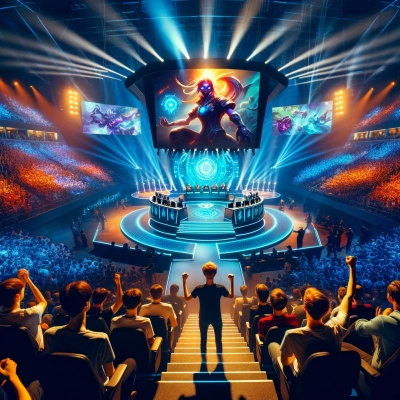 Image capturant l'excitation autour d'une compétition majeure de League of Legends