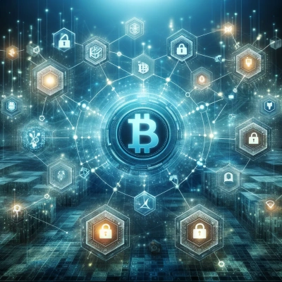représentation visuelle de la technologie blockchain