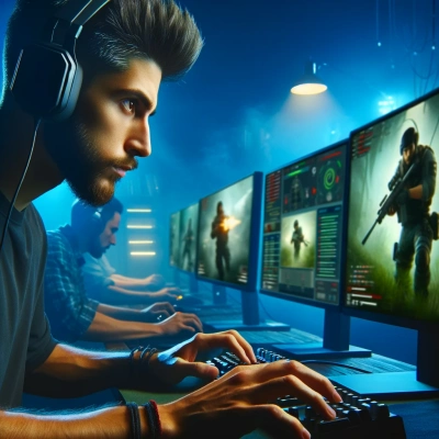 Un joueur expérimenté concentré sur une session de jeu intense
