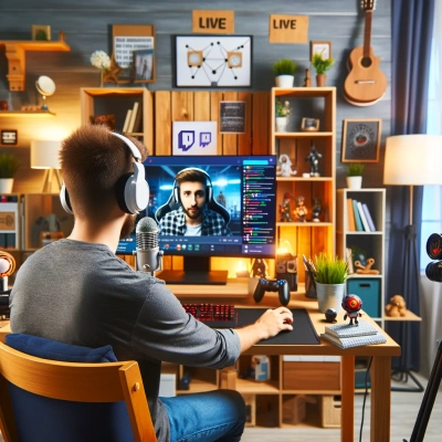 un monteur d'une vidéo diffusée en streaming